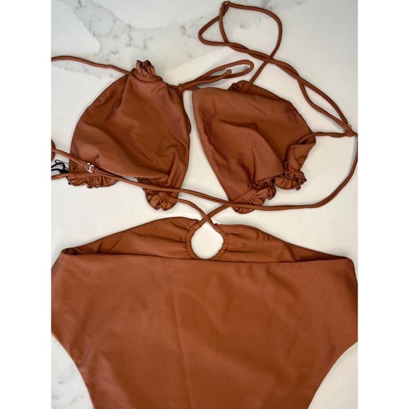 Tularosa Daveena One Piece NWT brown Size Small - Picture 11 of 14